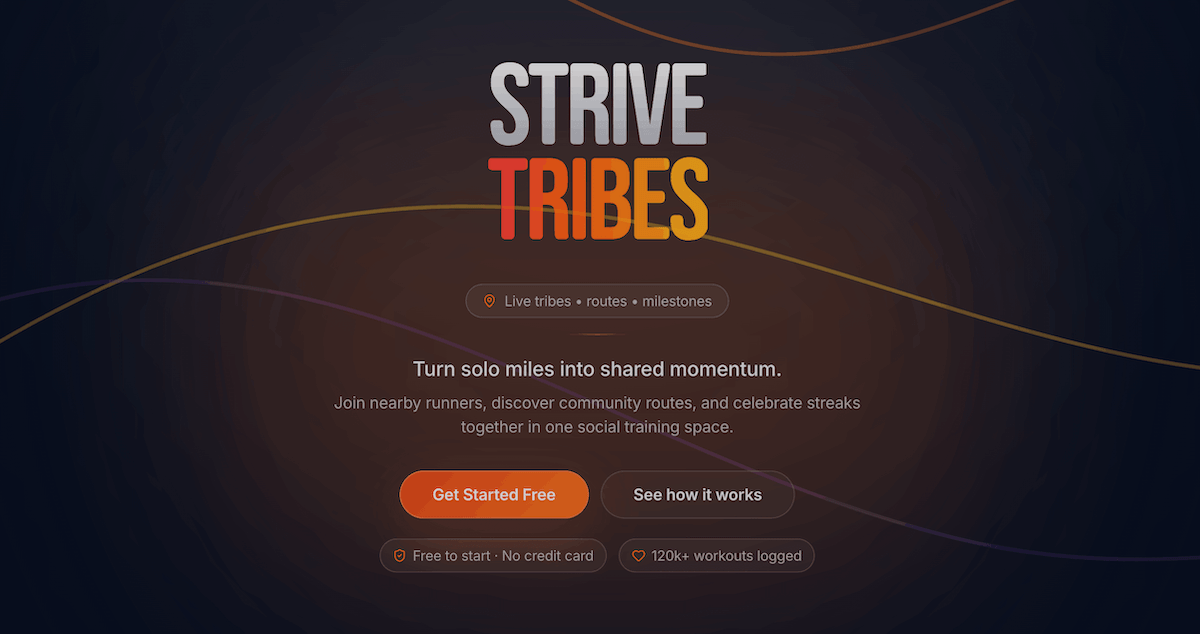 Strive Community StriveTribes - Social Fitness Community for Runners